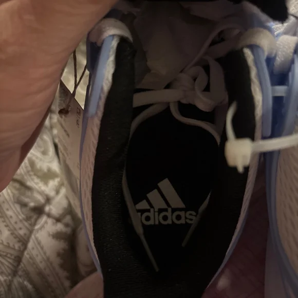 Women's Adidas Ultimashow Athletic Shoes Size 6 White & Blue - Picture 8 of 9